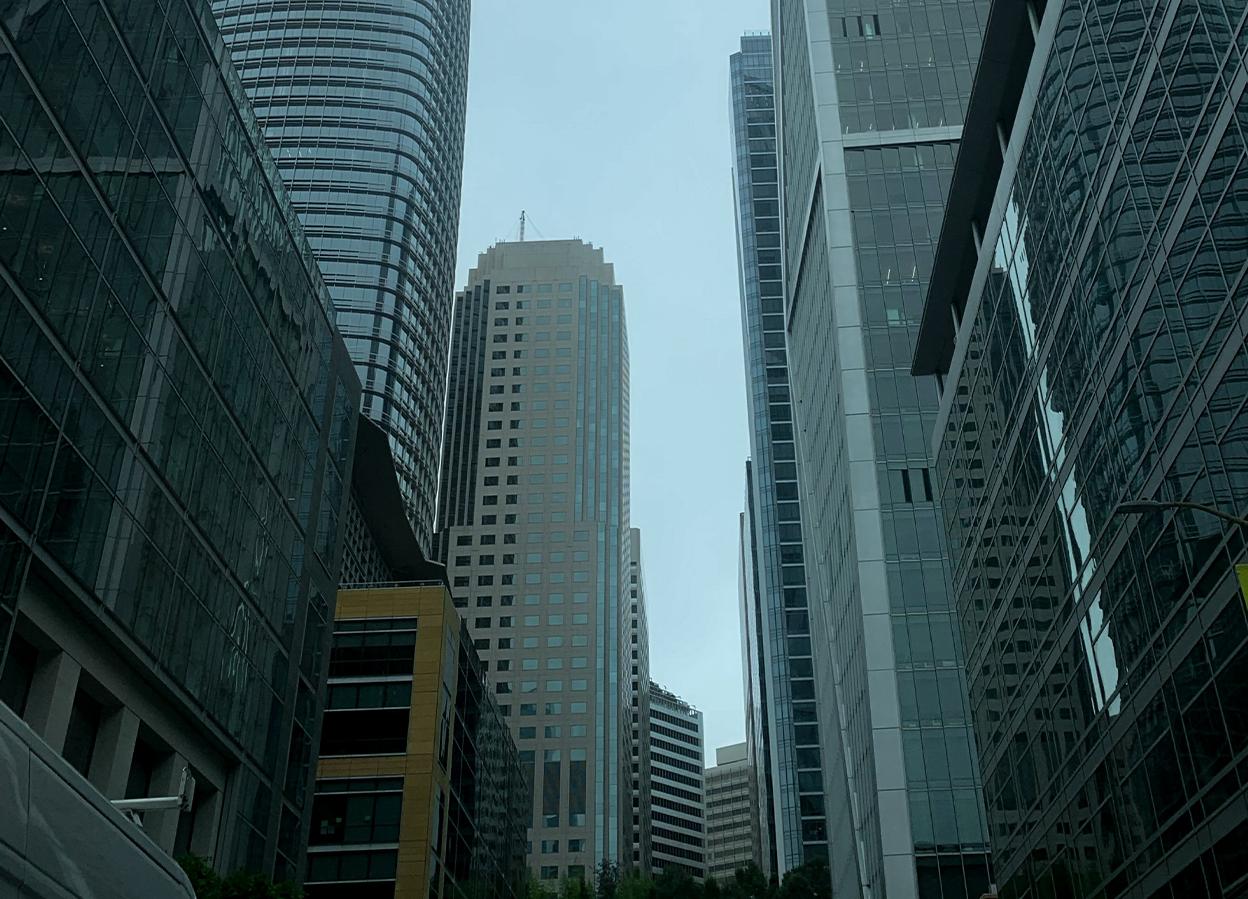 City skyscrapers
